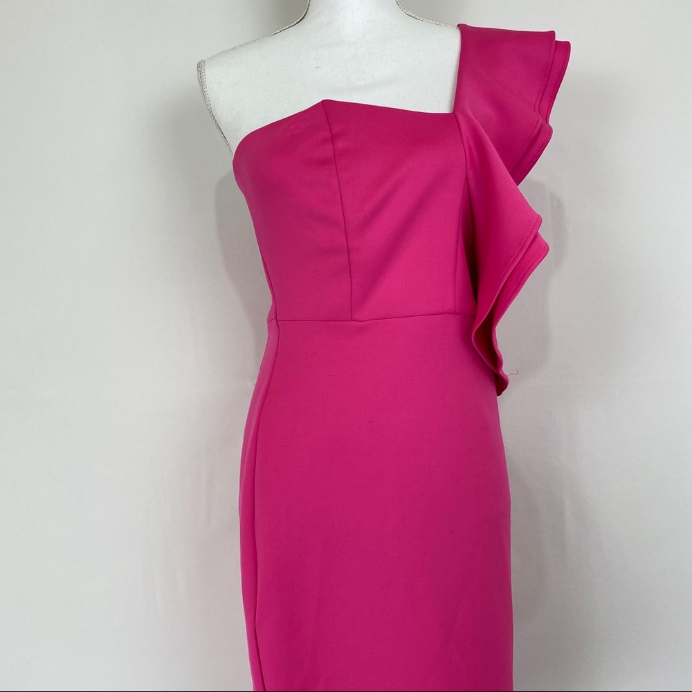 Alexia Admor Adriana One-Shoulder Ruffle Bodycon - Picture 4 of 6